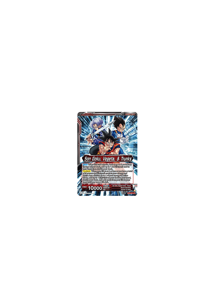 Son Goku, Vegeta, & Trunks // Super Saiyans United (V.1 - Uncommon)
