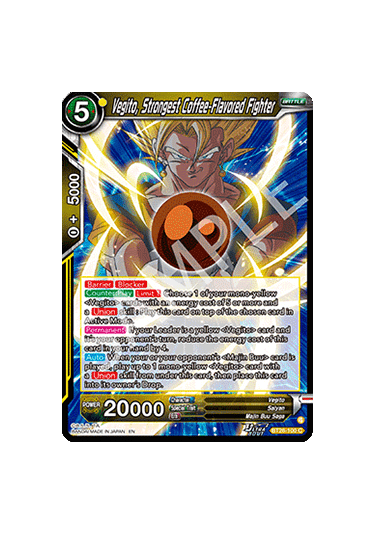 Vegito, Strongest Coffee-Flavored Fighter