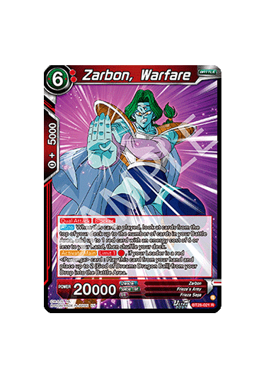 Zarbon, Warfare