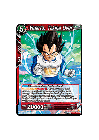 Vegeta, Taking Over