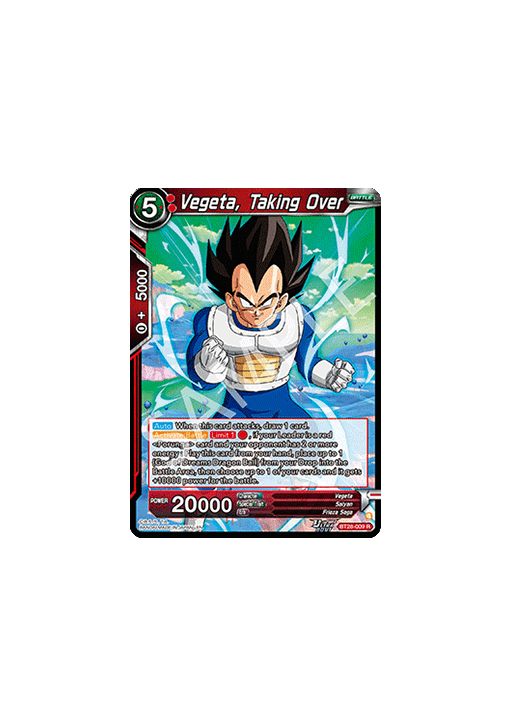 Vegeta, Taking Over