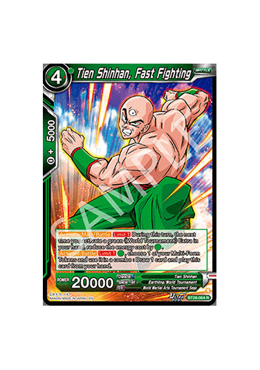 Tien Shinhan, Fast Fighting