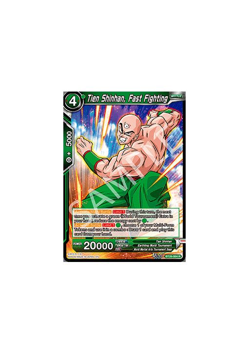 Tien Shinhan, Fast Fighting
