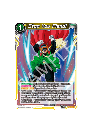 Stop You Fiend!