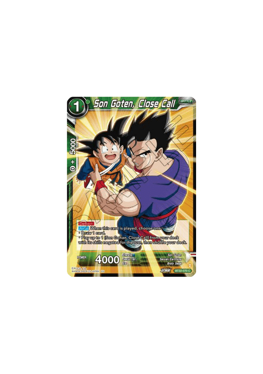 Son Goten, Close Call