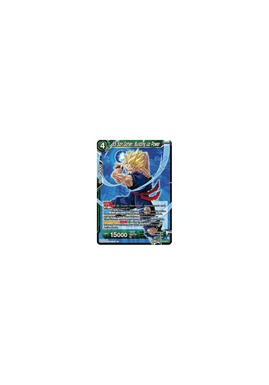 SS Son Gohan, Building Up Power