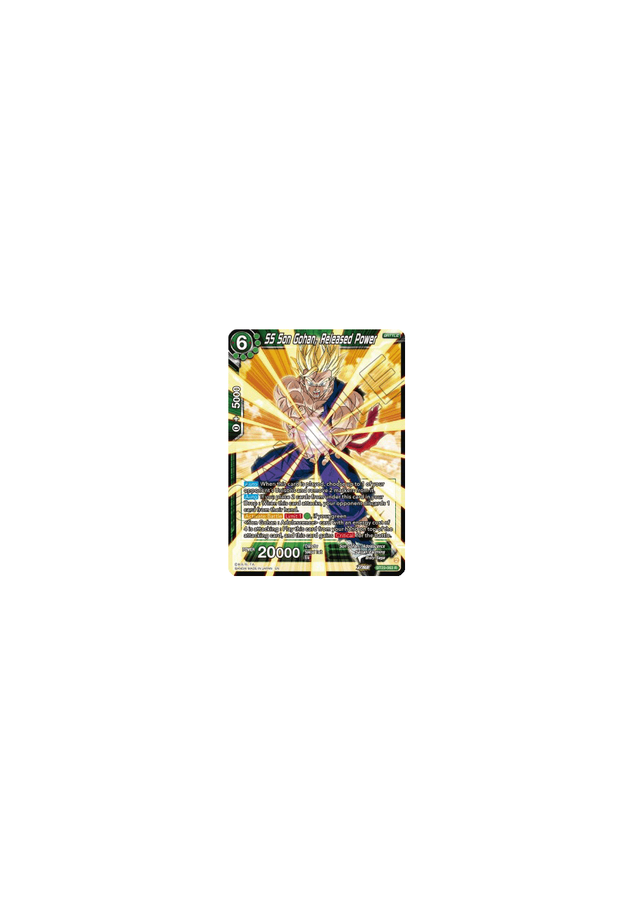 SS Son Gohan, Released Power