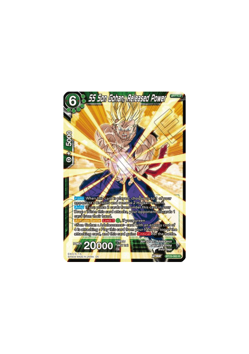 SS Son Gohan, Released Power