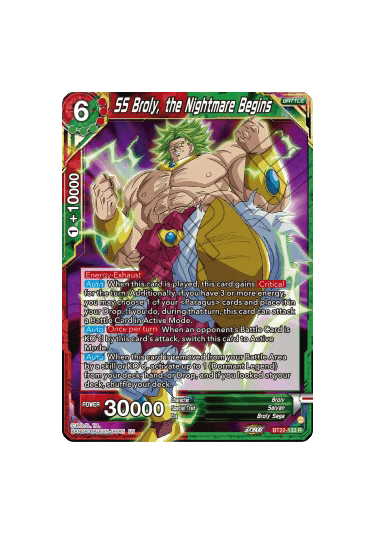 SS Broly, the Nightmare Begins (V.1 - Rare)