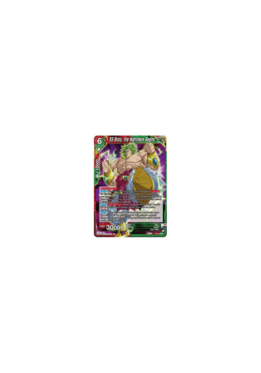 SS Broly, the Nightmare Begins (V.1 - Rare)