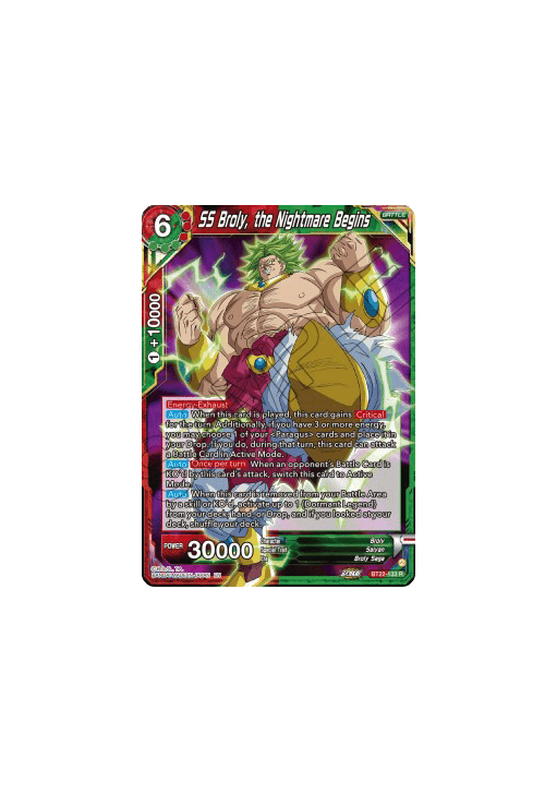 SS Broly, the Nightmare Begins (V.1 - Rare)