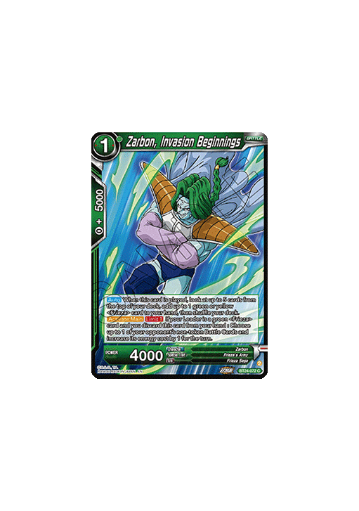 Zarbon, Invasion Beginnings