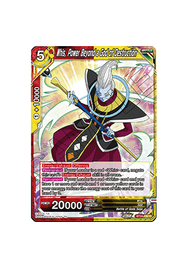 Whis, Power Beyond a God of Destruction