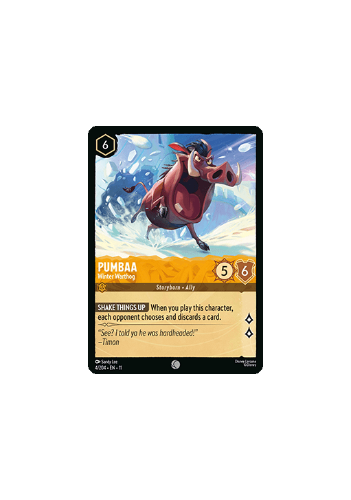 Pumbaa - Winter Warthog