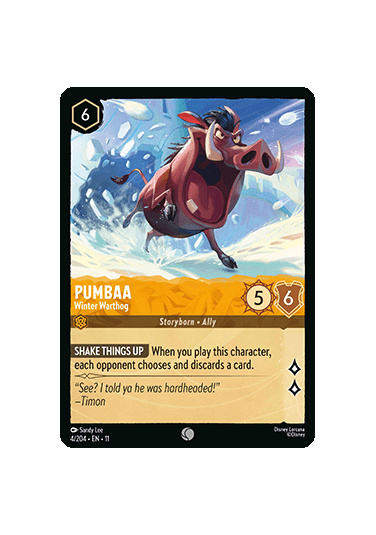 Pumbaa - Winter Warthog
