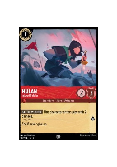 Mulan - Injured Soldier