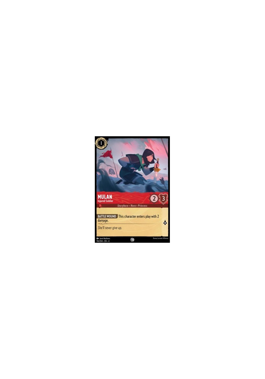 Mulan - Injured Soldier