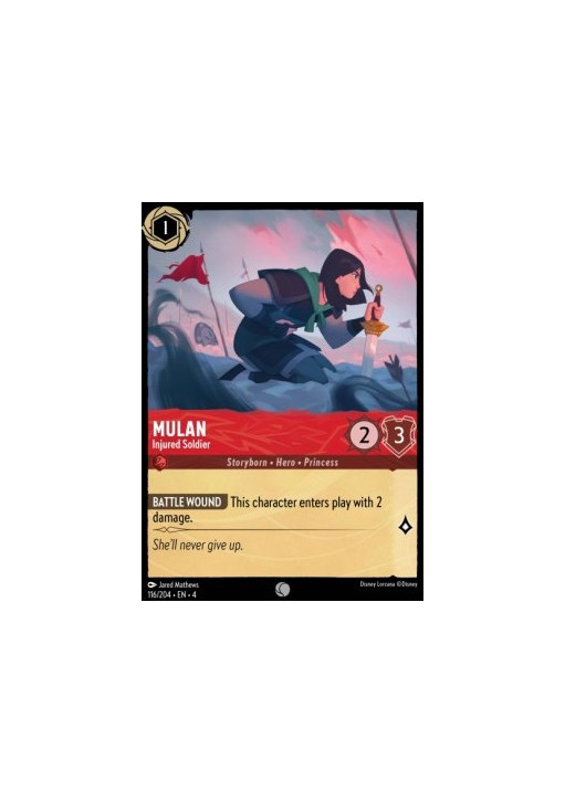 Mulan - Injured Soldier