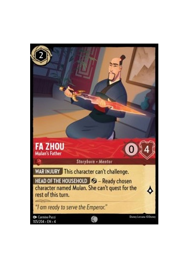 Fa Zhou - Mulan’s Father