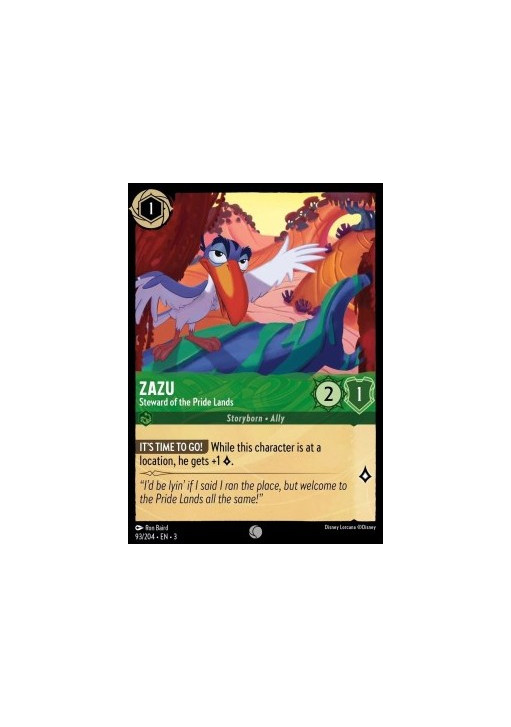 Zazu - Steward of the Pride Lands