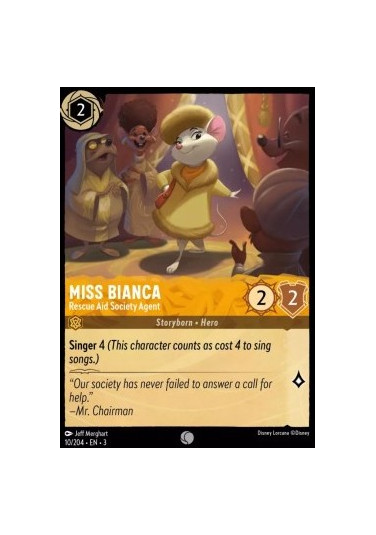 Miss Bianca - International Rescue Aid Society Agent