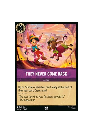 They Never Come Back