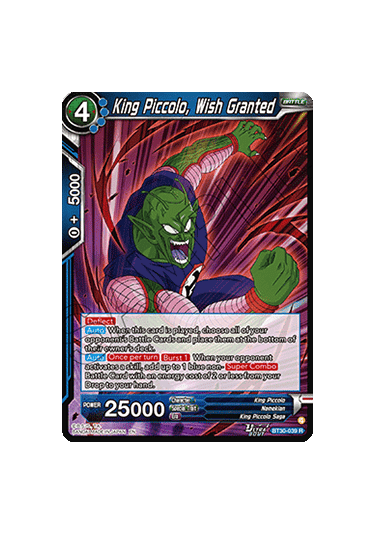 King Piccolo, Wish Granted