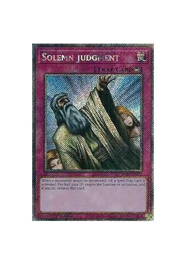 Solemn Judgment (V.4 - Platinum Secret Rare)
