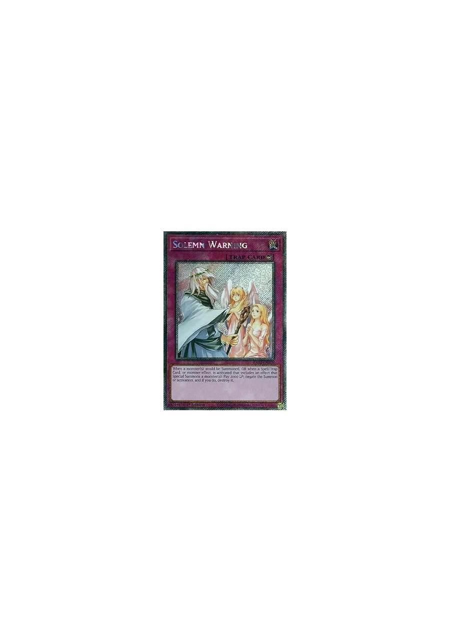 Solemn Warning (V.4 - Platinum Secret Rare)