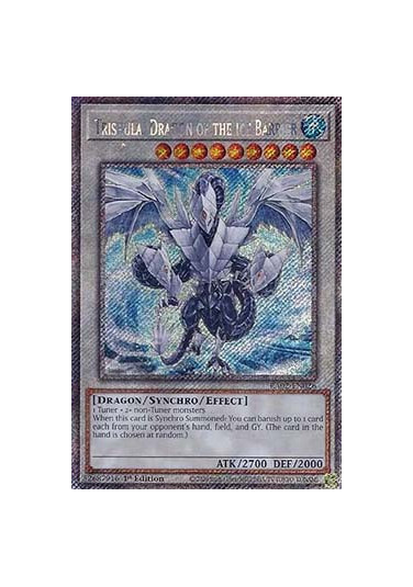 Trishula, Dragon of the Ice Barrier (V.4 - Platinum Secret Rare)
