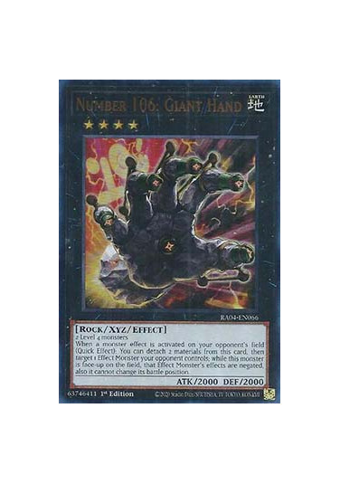 Number 106: Giant Hand (V.2 - Ultra Rare)