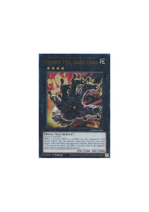 Number 106: Giant Hand (V.2 - Ultra Rare)