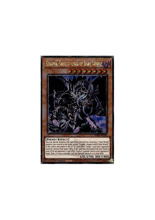 Grapha, Dragon Lord of Dark World (V.2 - Quarter Century Secret Rare)