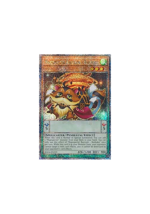 Majespecter Raccoon - Bunbuku (V.2 - Quarter Century Secret Rare)