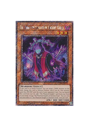 The Phantom Knights of Ancient Cloak (V.1 - Platinum Secret Rare)