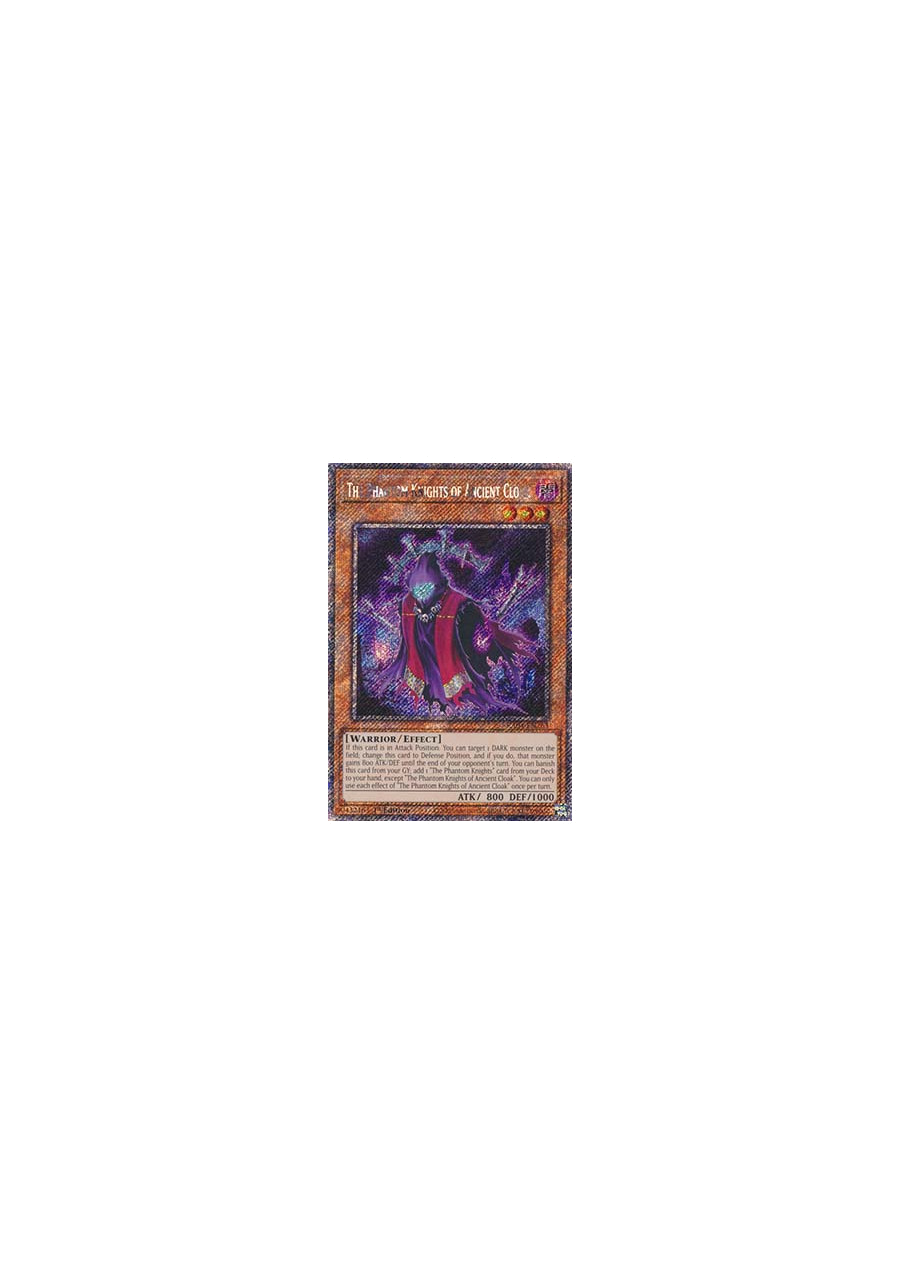 The Phantom Knights of Ancient Cloak (V.1 - Platinum Secret Rare)