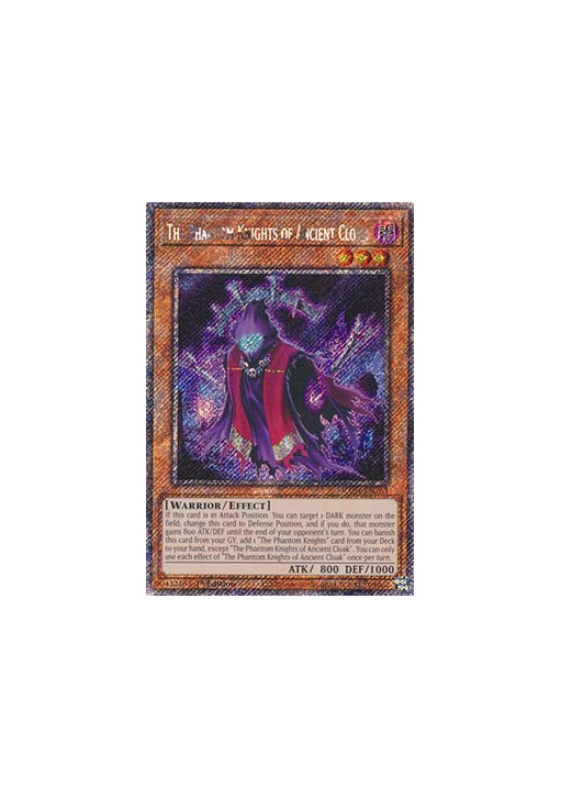 The Phantom Knights of Ancient Cloak (V.1 - Platinum Secret Rare)