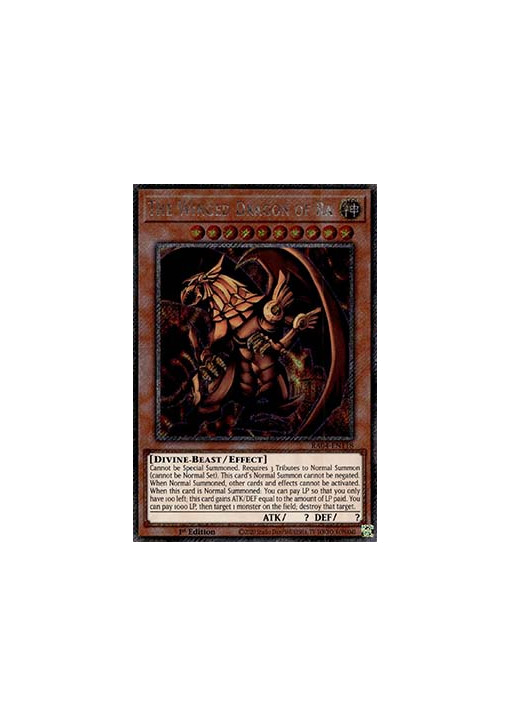 The Winged Dragon of Ra (V.1 - Platinum Secret Rare)