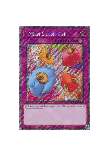 Token Stampede (V.1 - Platinum Secret Rare)
