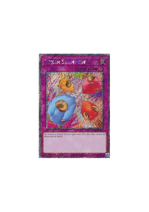 Token Stampede (V.1 - Platinum Secret Rare)
