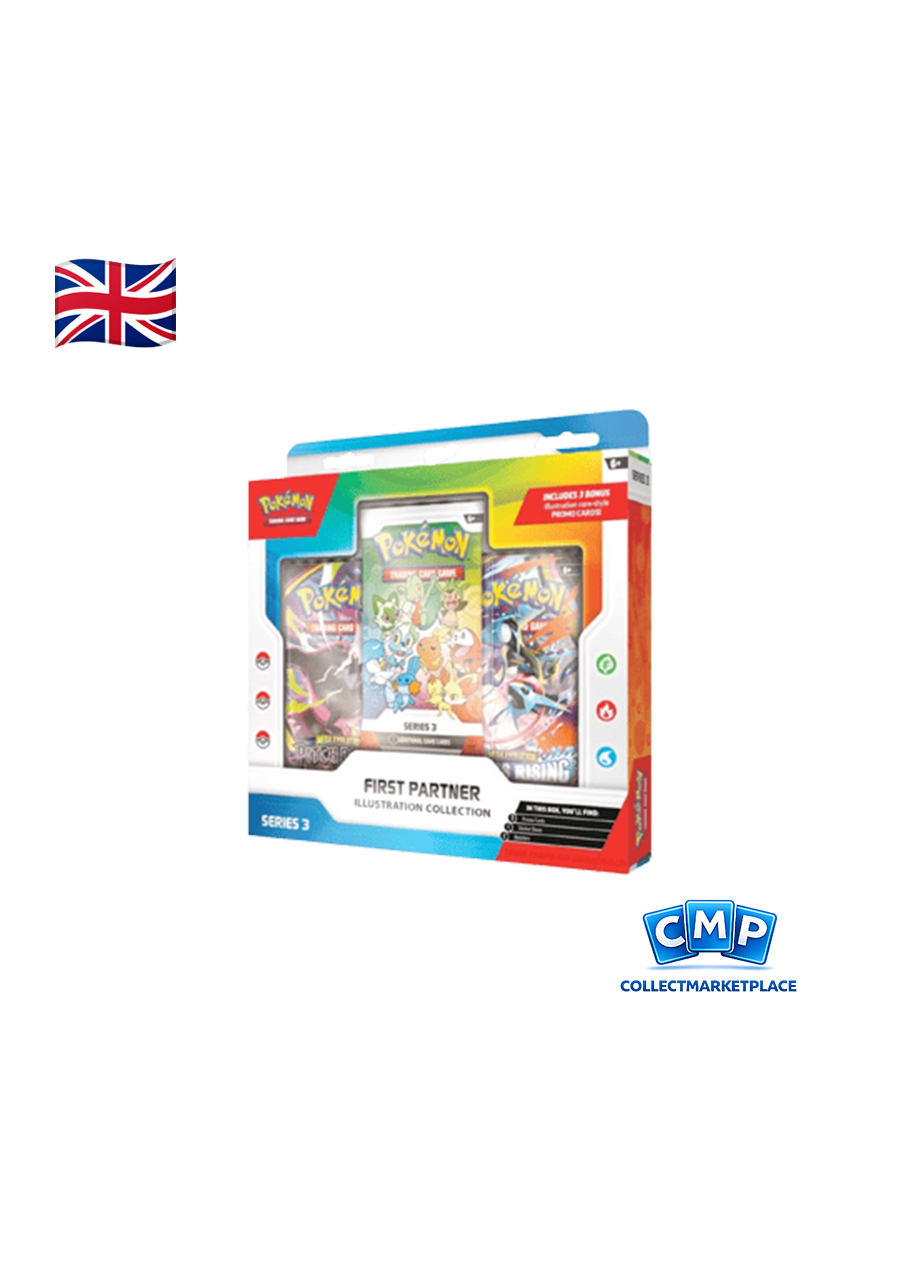 Pokemon Collezione Illustrazione Primi Compagni di Avventura Serie 3 ENG