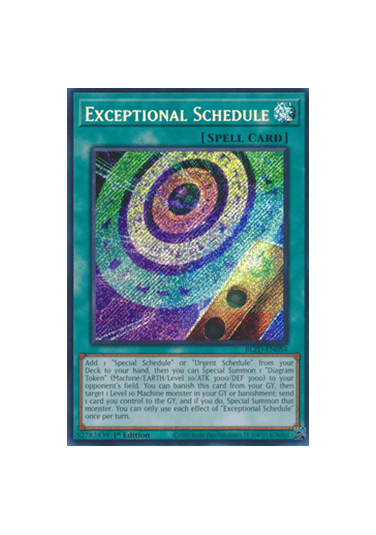 Exceptional Schedule