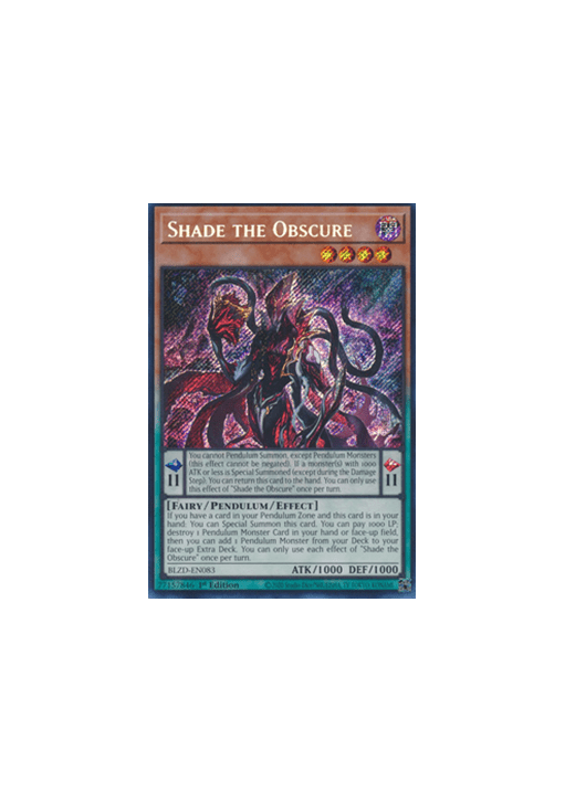 Shade the Obscure (V.1 - Secret Rare)