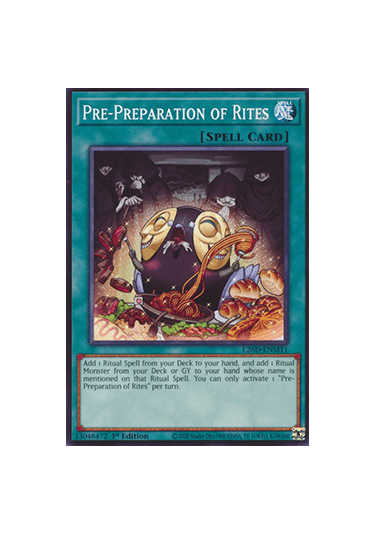 Pre-Preparation of Rites