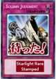Solemn Judgment (V.2 - Starlight Rare)