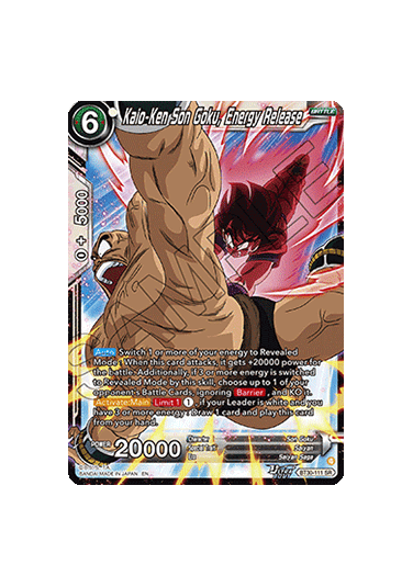 Kaio-Ken Son Goku, Energy Release
