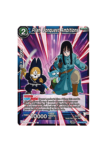 Pilaf, Conquest Ambitions