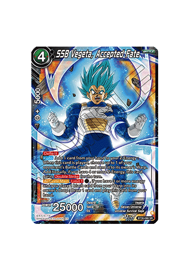 SSB Vegeta, Accepted Fate