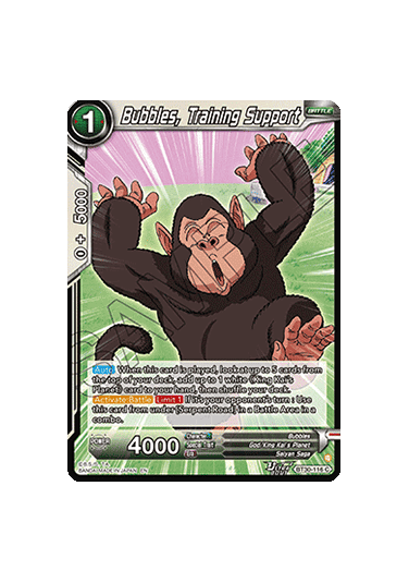 Bubbles, Training Support