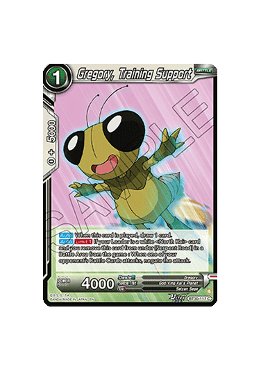 Gregory, Training Support